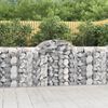 vidaXL Gabion Basket Set of 12 Silver Galvanized Iron Sound-Absorbing