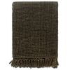 vidaXL Throw Cotton 49.2x59.1" Anthracite/Brown