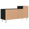 vidaXL TV Cabinet Black Engineered wood, metal Medium TV Cabinet