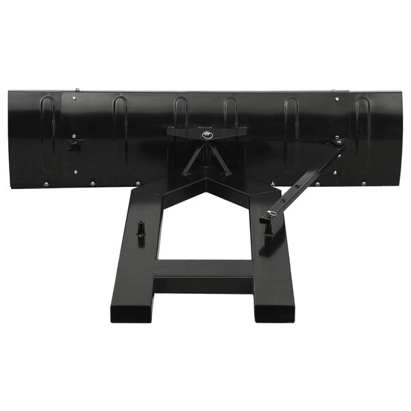 vidaXL Snow Plow Black Powder-coated steel, Rubber 59.1 x 15.0 in