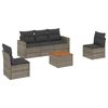 vidaXL Garden Sofa Set Grey