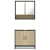vidaXL Bathroom Furniture Set Sonoma Oak Engineered wood, Metal Medium