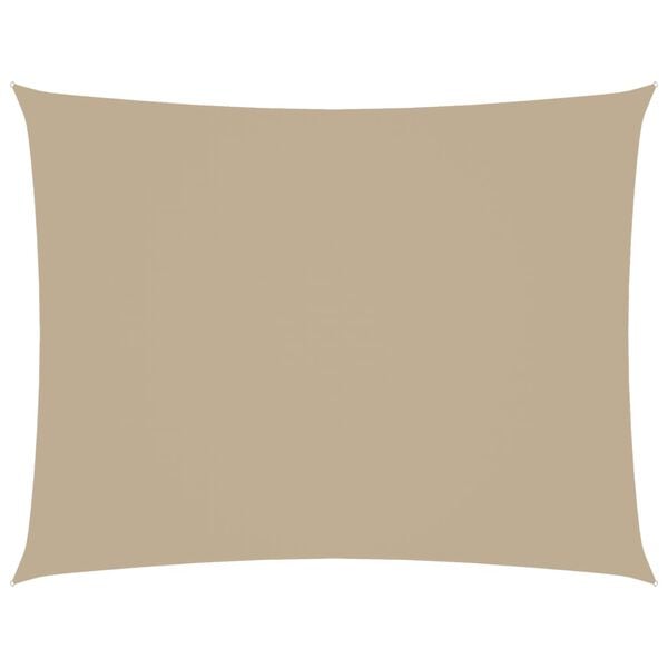 vidaXL Sunshade Sail Oxford Fabric Rectangular 11.5x14.8' Beige