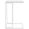 vidaXL Side Table White Engineered wood, Iron Compact Simplistic