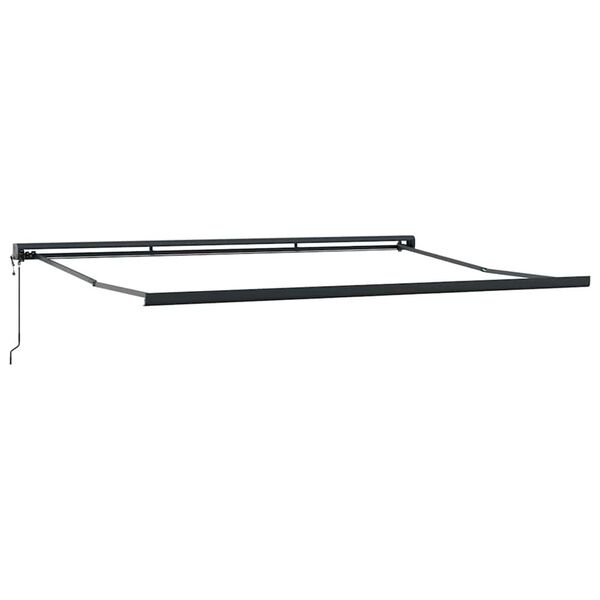 vidaXL Awning Frame Anthracite 157.48 x 118.11 in Aluminium