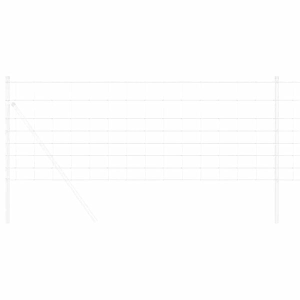 vidaXL Field Fence Silver 82.02 x 2.62 ft Galvanised steel