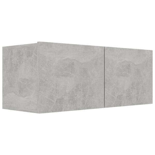 vidaXL TV Cabinet Set Set of 7 Concrete Grey Engineered wood