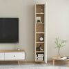vidaXL TV Cabinet Set of 2 White Engineered Wood Medium TV Cabinet