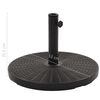 vidaXL Umbrella Holder Black Concrete, Plastic 55.1 lb weight Heavy Duty