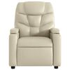 vidaXL Electric Massage Recliner Chair Cream