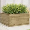 vidaXL Garden Planter Natural Wood Treated Pine 35.4x35.4x18.1 in
