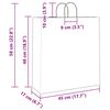 vidaXL Paper Bags 250 pcs with Handles Blue 17.7x6.7x18.9"