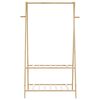 vidaXL Clothes Rack Bamboo Bamboo with a varnished finish Medium