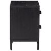 vidaXL Bedside Cabinet Set of 2 Black