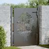 vidaXL Garden Gate 39.4x59.1" Corten Steel Tree Design