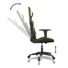 vidaXL Gaming Chair Black and Gold Faux Leather
