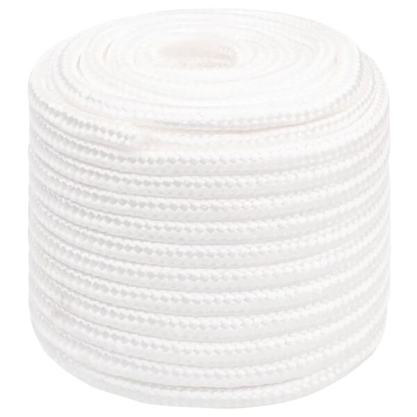 vidaXL Boat Rope Full White 0.63 " 164.0 ' Polypropylene