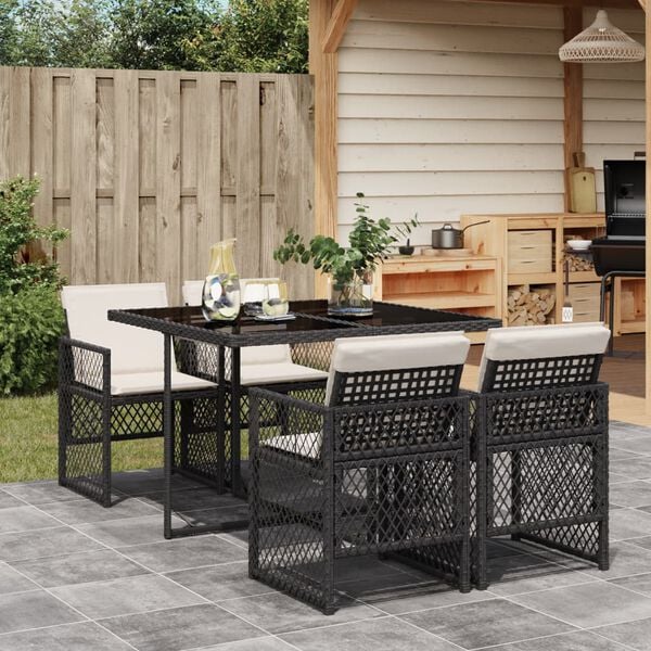 vidaXL Garden Dining Set Beige