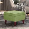 vidaXL Stool Light Green Velvet Compact Simplistic Stool Square