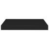 vidaXL Wall Shelf Set of 2 Black Honeycomb MDF, metal Medium