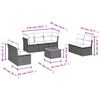 vidaXL Patio Sofa Set Grey