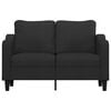 vidaXL 2-seater Sofa Black Fabric (100% polyester) 47.2 in Seat width