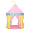 vidaXL Play Tent Pink, Yellow, Blue 170T polyester, PVC, PE