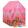 vidaXL Play Tent Pink 170T polyester, PVC, PE 40.9 in Foldable