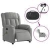 vidaXL Electric Massage Recliner Chair Light gray