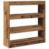 vidaXL Book Cabinet Old wood 39.37 x 11.81 x 40.55 in Engineered Wood