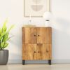 vidaXL Sideboard Natural Wood Solid Mango Wood, Iron Medium Sideboard