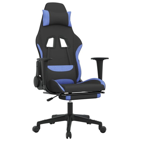 vidaXL Gaming Chair Black and Blue
