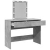 vidaXL Dressing Table Concrete Grey Engineered Wood