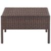 vidaXL Garden Lounge Set Brown PE Rattan Medium Modular