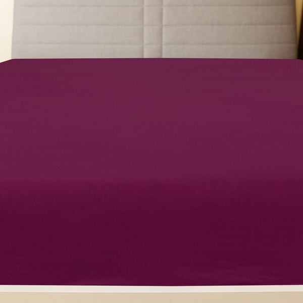 vidaXL Jersey Fitted Sheets 2 pcs Bordeaux 63.0x78.7" Cotton