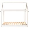 vidaXL Dog Bed White Solid Pine Wood Medium Minimalistic Dog Bed