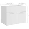 vidaXL Bathroom Furniture Set White Engineered wood 23.6 in