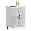 vidaXL Sink Base Cabinet Concrete Grey Engineered Wood Height Adjustable