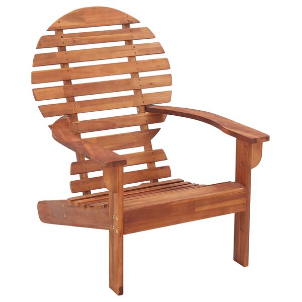 vidaXL Garden Chair Natural Wood Solid Acacia Wood Standard Sturdy