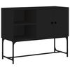 vidaXL Sideboard Black Engineered wood, metal 39.4 in x 15.7 in x 31.3 in