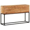 vidaXL Console Table Brown Solid Acacia Wood, Powder-Coated Iron 47.2 in