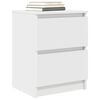 vidaXL TV Cabinet White Engineered wood 15.7 x 13.8 x 21.3 in TV Cabinet