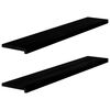 vidaXL Window Sills 2 pcs Dark Brown 55.1x11.8x0.8" Solid Wood Oak