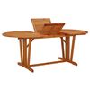vidaXL Garden Table Natural Wood Solid Eucalyptus Wood Large Extendable