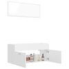 vidaXL Bathroom Furniture Set White Engineered Wood Medium