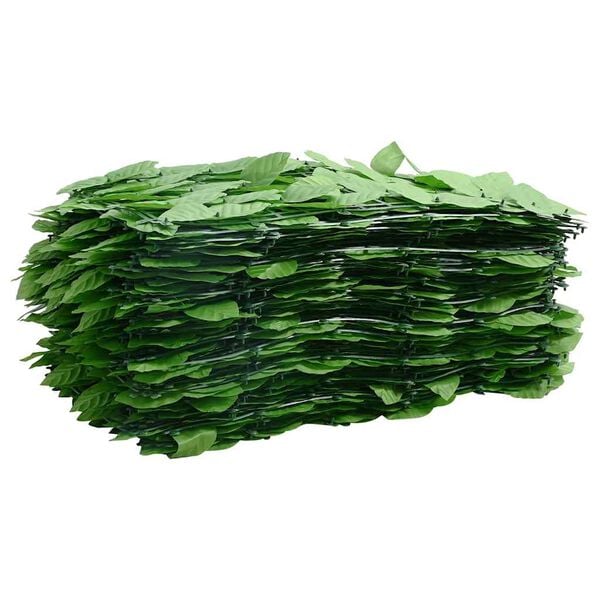 vidaXL Balcony Screen Green Polyethylene, Fabric 118.1x39.4 in