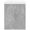 vidaXL Bathroom Sink Cabinet Concrete grey, White Engineered wood, Ceramic