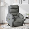 vidaXL Stand Up Massage Recliner Chair Dark Grey Polyester, Metal, Plywood