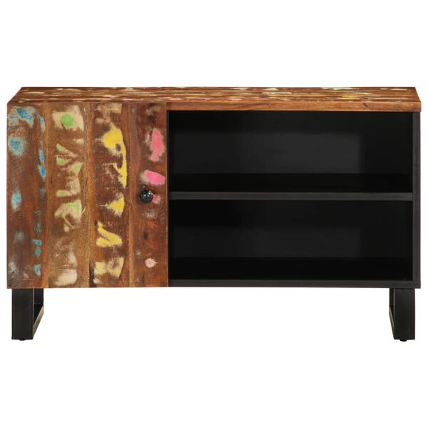 vidaXL TV Cabinet Mixed Color Finish Solid Reclaimed Wood Medium