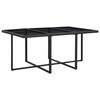 vidaXL Outdoor Dining Set Black
